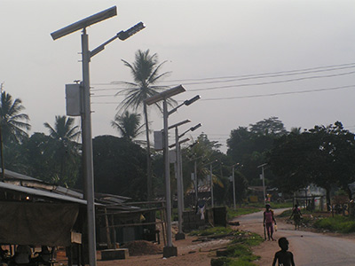 120W Solar Street Light Africa Project