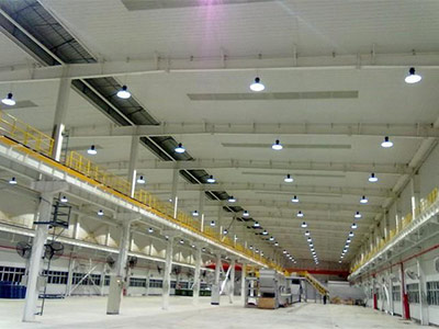 LED high bay light project in Brazilian warehouse