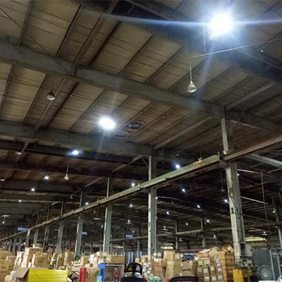 LED high bay light warehouse project in Greece